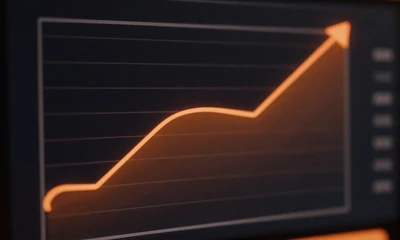 Crash Game Multiplikator-Graph mit aufsteigender Kurve bei Vox Casino